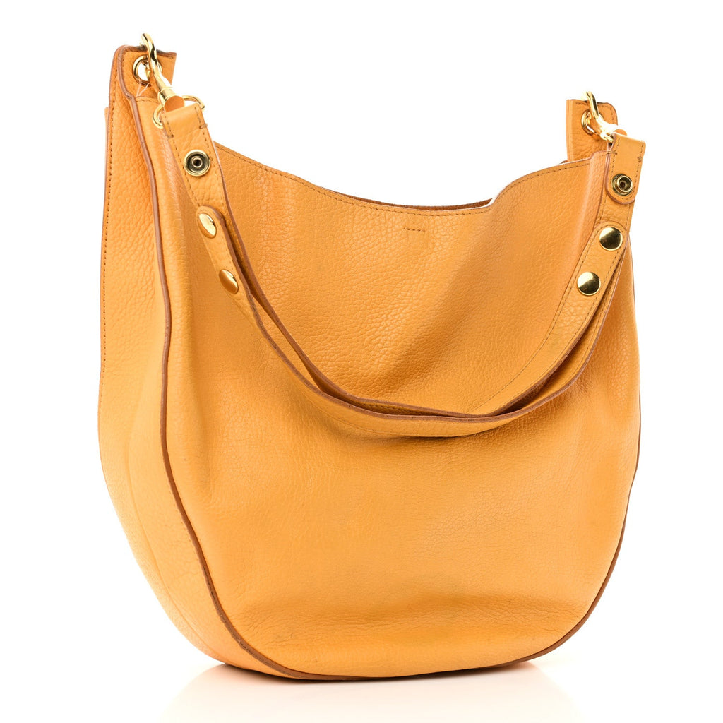 Supple Calfskin Medium Hobo Saffron