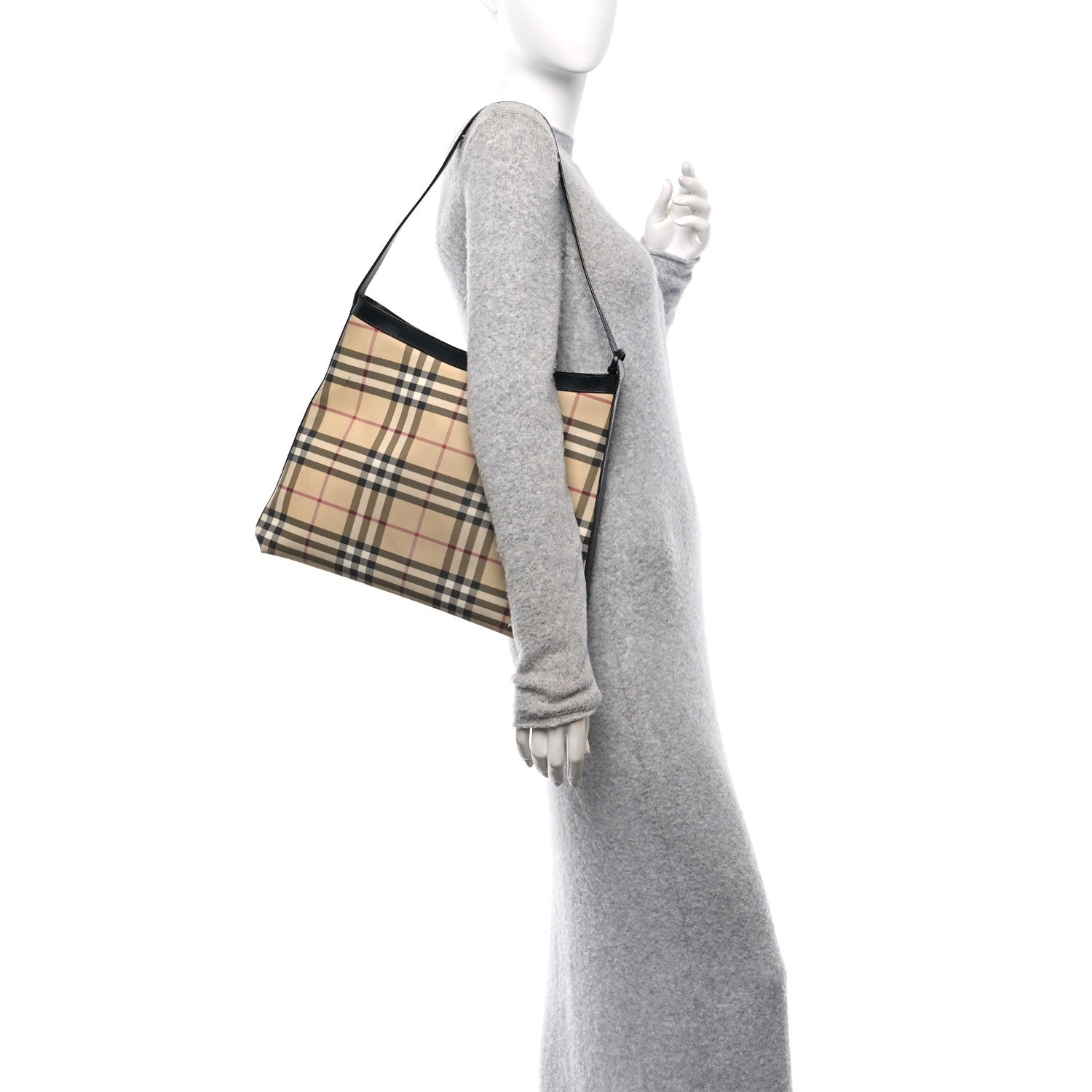 Vintage Check Shoulder Bag Black