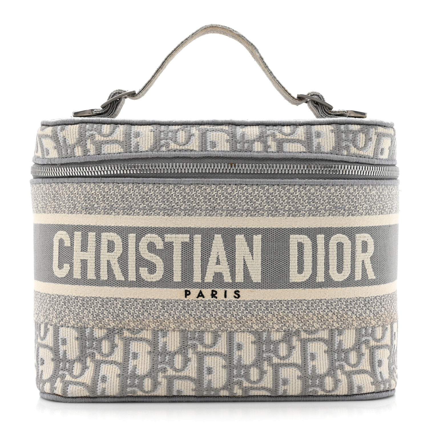 Oblique Diortravel Vanity Case Grey
