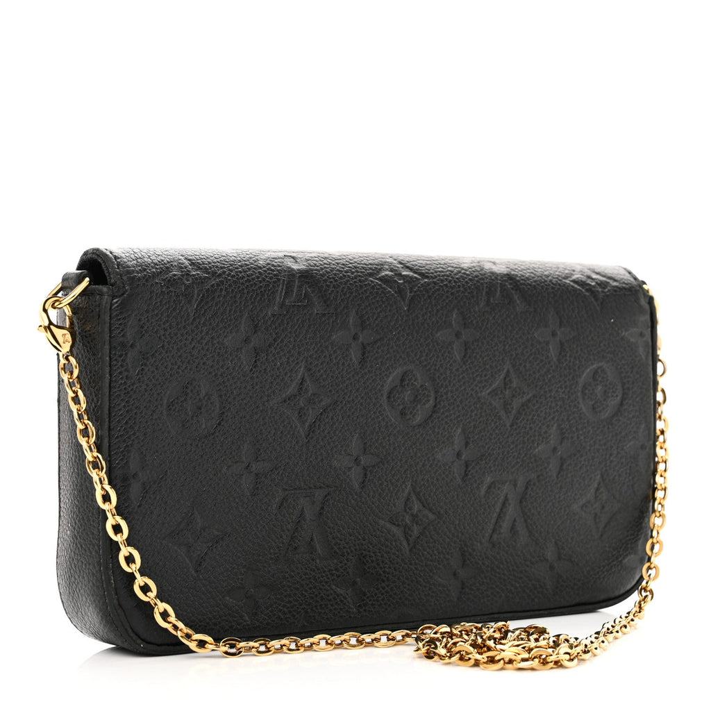 Empreinte Pochette Felicie Chain Wallet Black