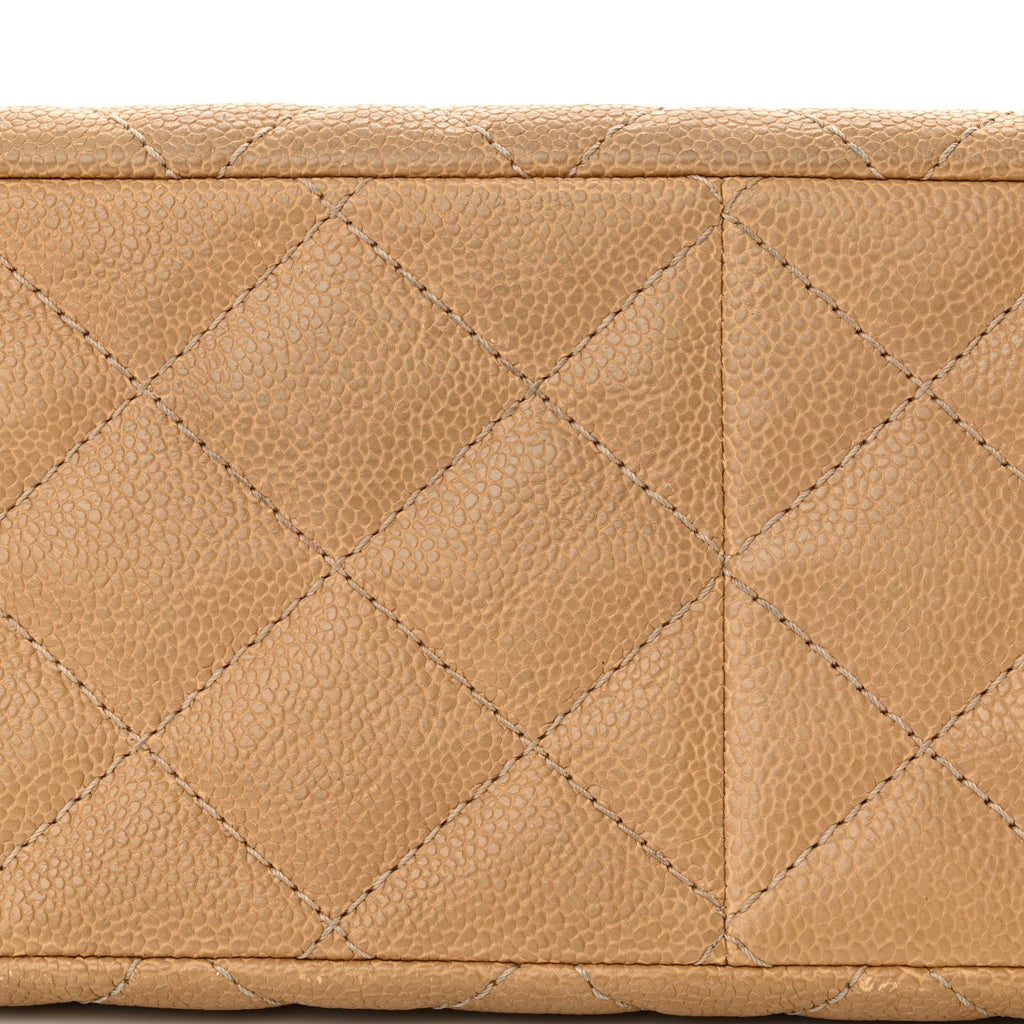 Caviar Quilted 2.55 Reissue 227 Flap Beige
