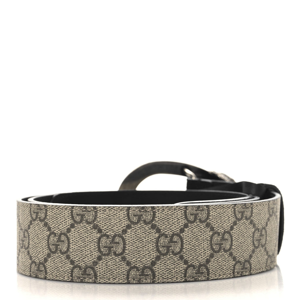 GG Supreme Monogram Suede Dionysus 40mm Belt 85 34 Beige Black