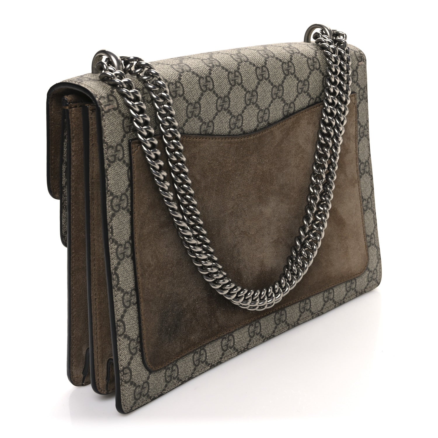 GG Supreme Monogram Medium Dionysus Shoulder Bag Taupe