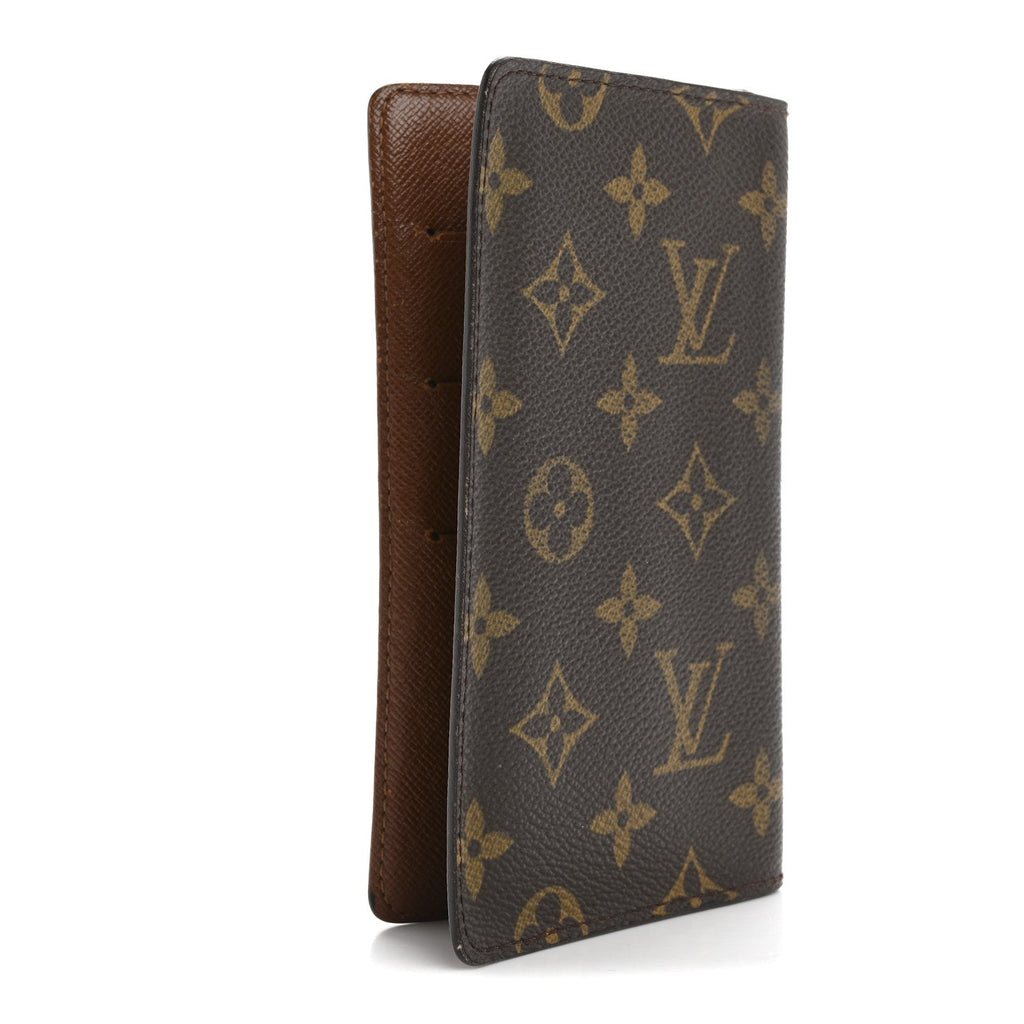 Monogram Checkbook Holder Case Wallet