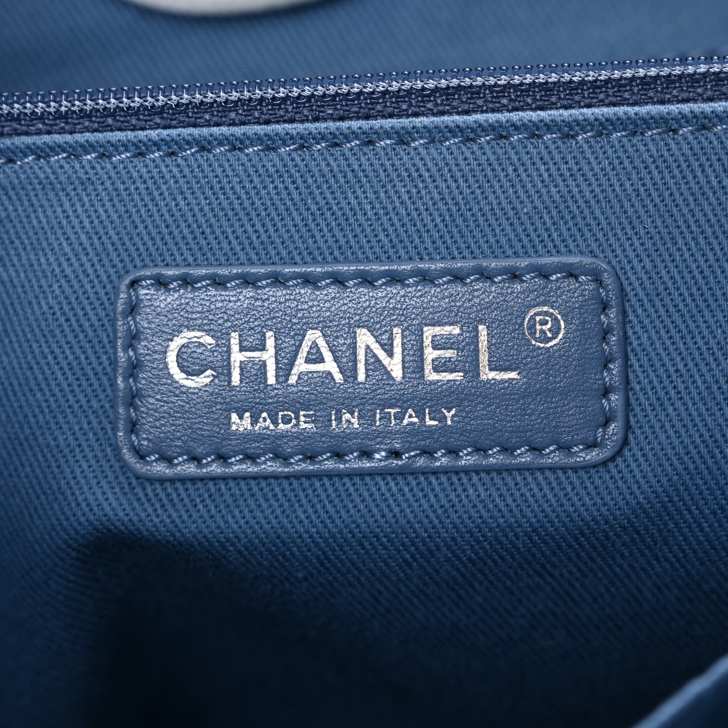 Canvas Small Deauville Tote Denim Blue