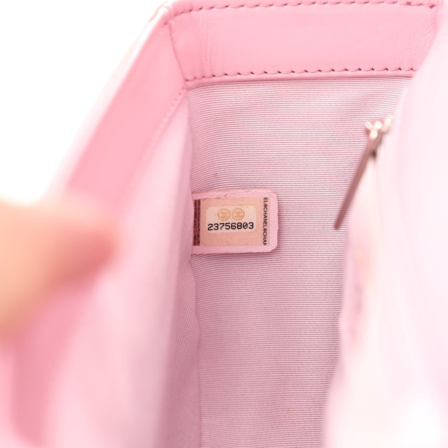 Calfskin Stitched Small Ring My Bag Flap Crossbody Pink