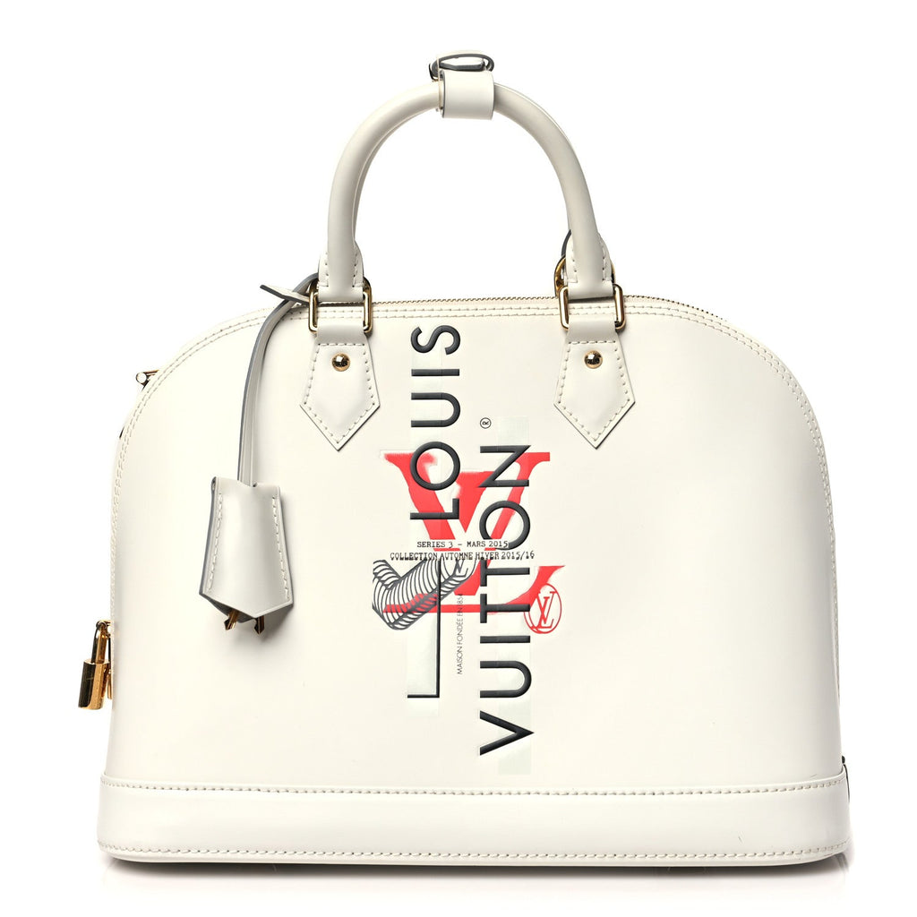 Smooth Calfskin Signature Alma PM White