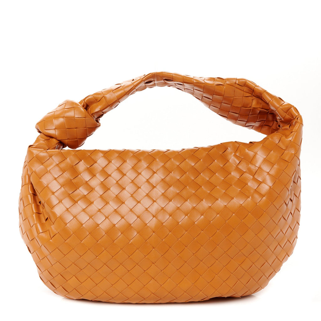 Nappa Intrecciato Small Jodie Hobo Clay