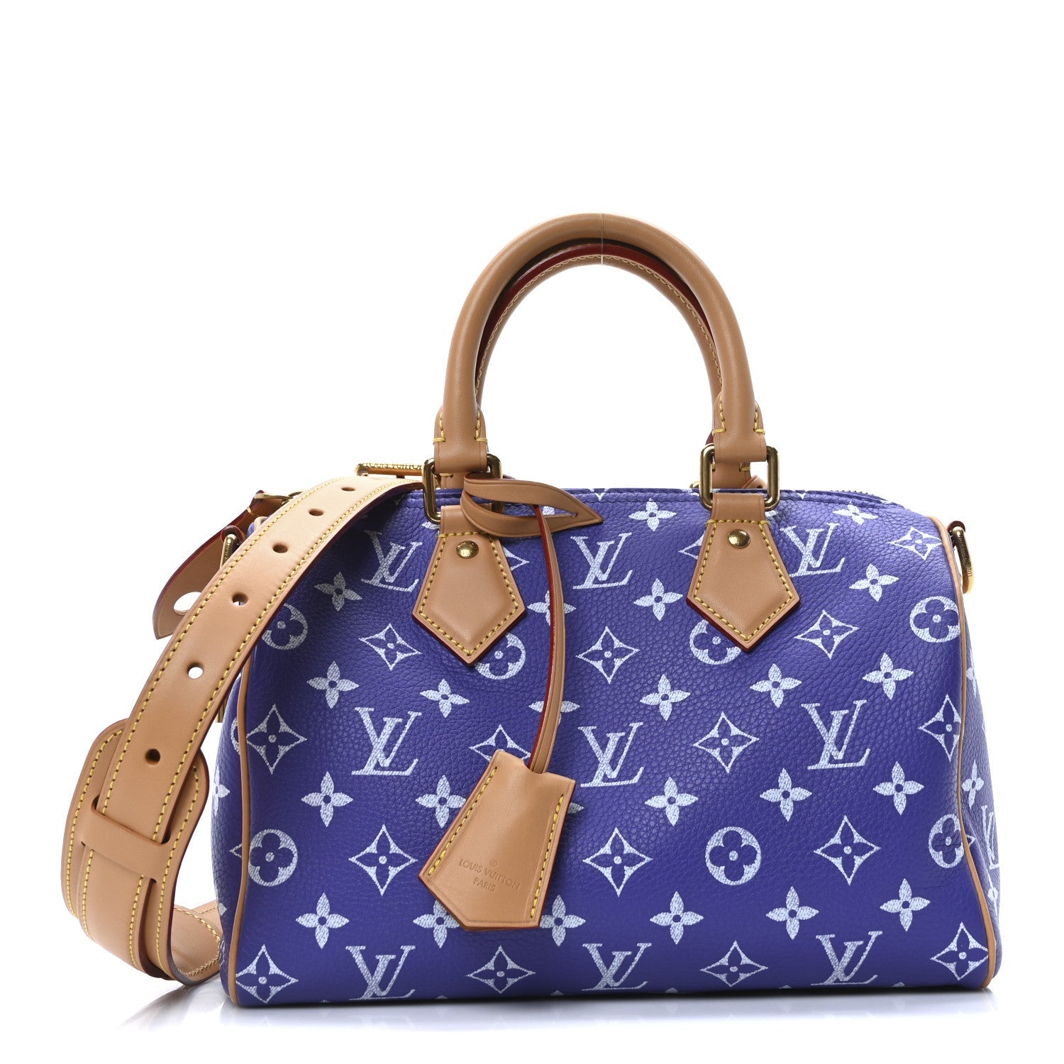 Calfskin Monogram Speedy P9 Bandouliere 25 Amethyst