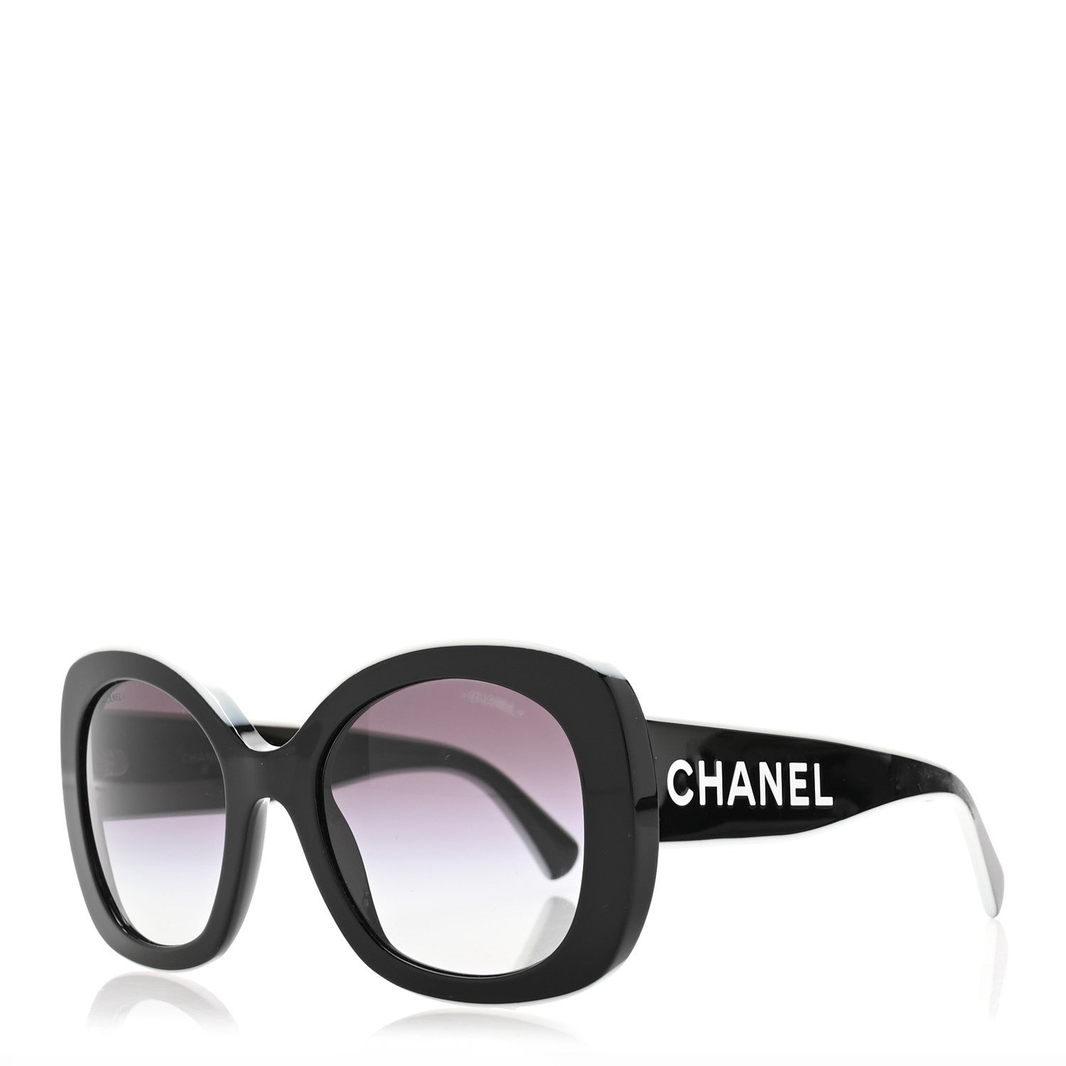 Acetate Sunglasses 71414 Black White