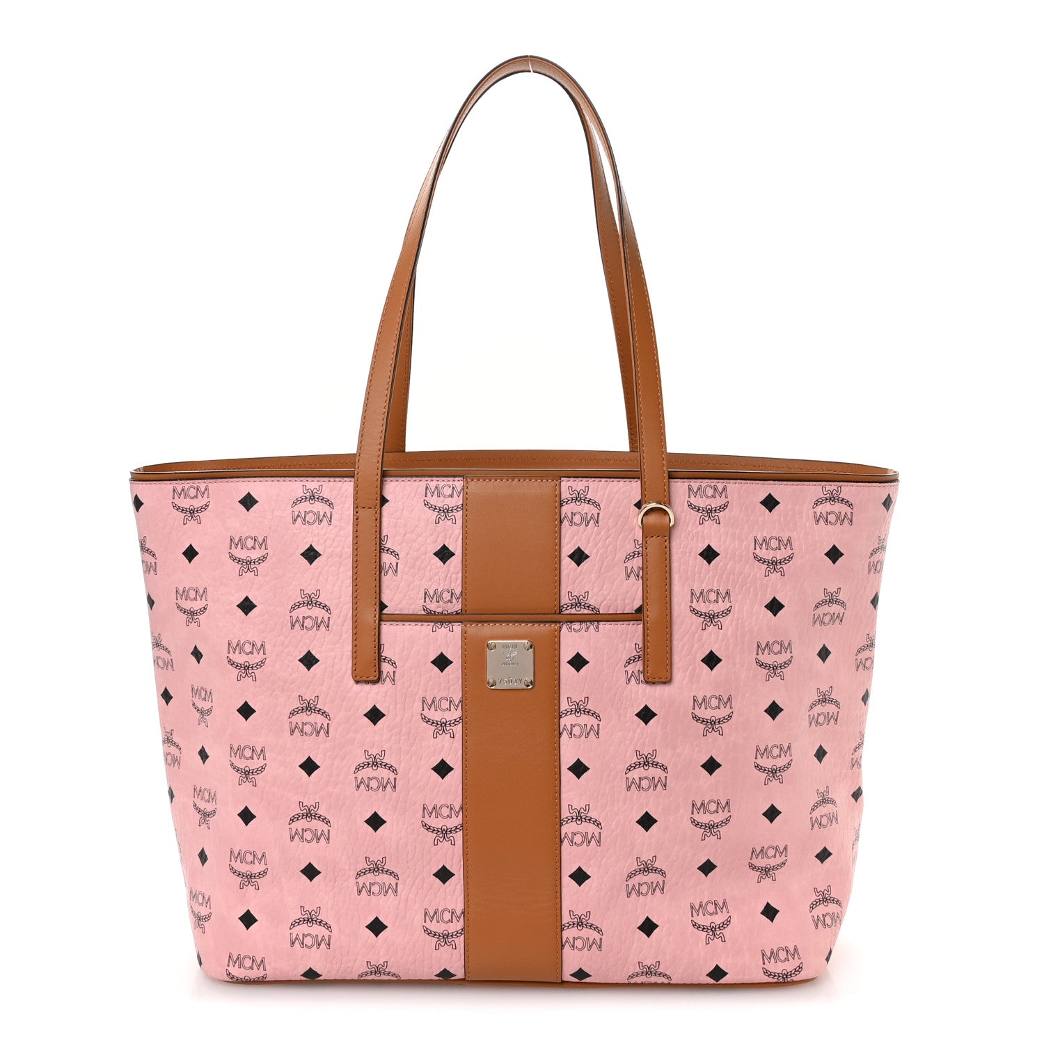 Visetos Medium Anya Zip Top Shopper Tote Soft Pink