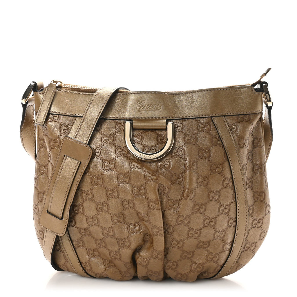 Crystal Monogram Small D Gold Ring Messenger Gold