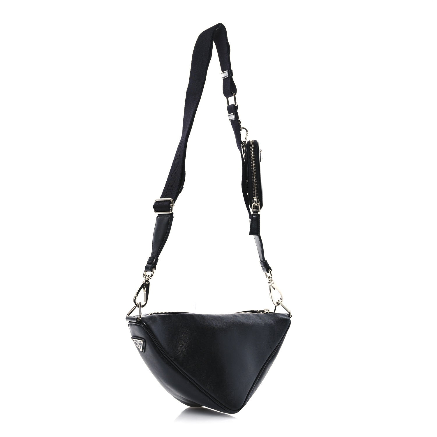 Grace Lux Triangle Shoulder Bag Black