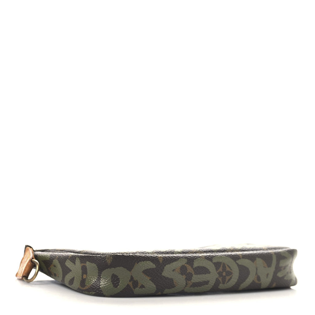 Monogram Graffiti Pochette Accessories Kaki