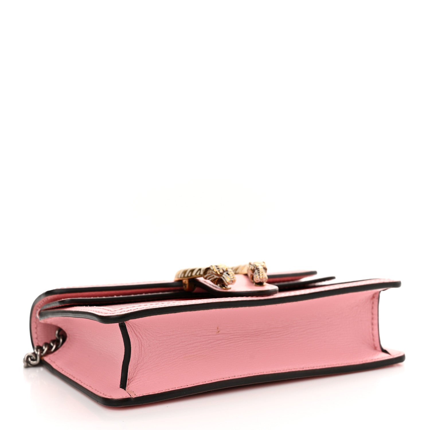 Azalea Calfskin Enamel Super Mini Dionysus Shoulder Bag New Cherry Red Wild Rose Off White
