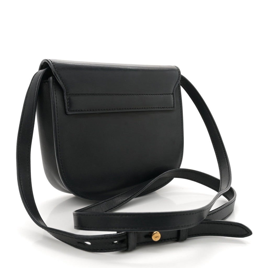 Smooth Calfskin Classic Monogram Small Kaia Satchel Black