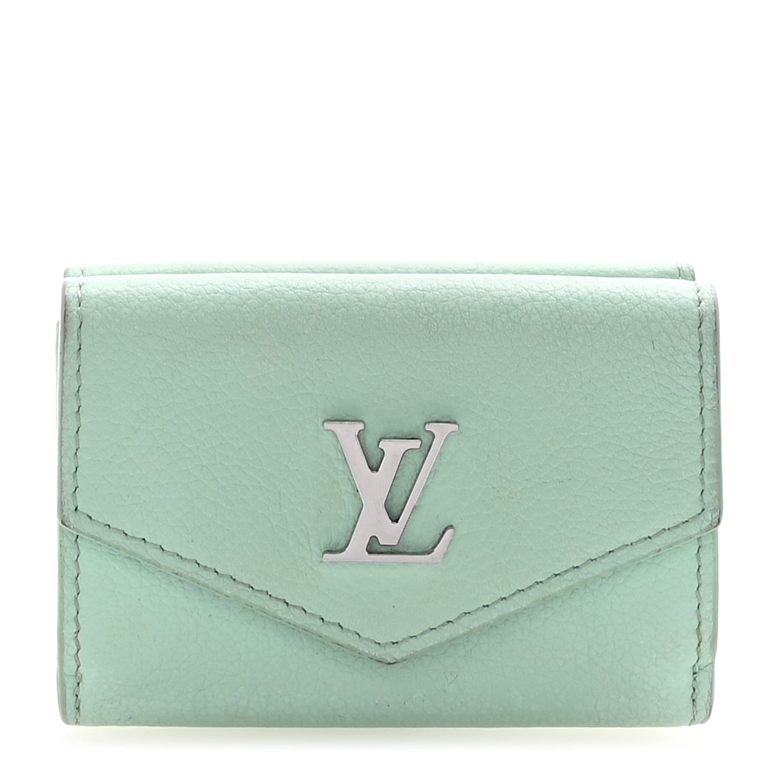 Calfskin Lockmini Wallet Menthe