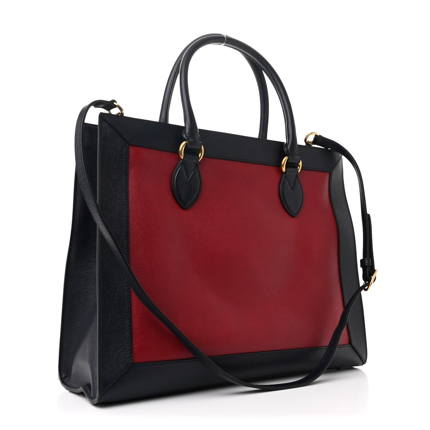 New Sakai Calfskin Lux Tri-Color Medium Dahlia Shoulder Bag New Cherry Red Sun Oil Blue