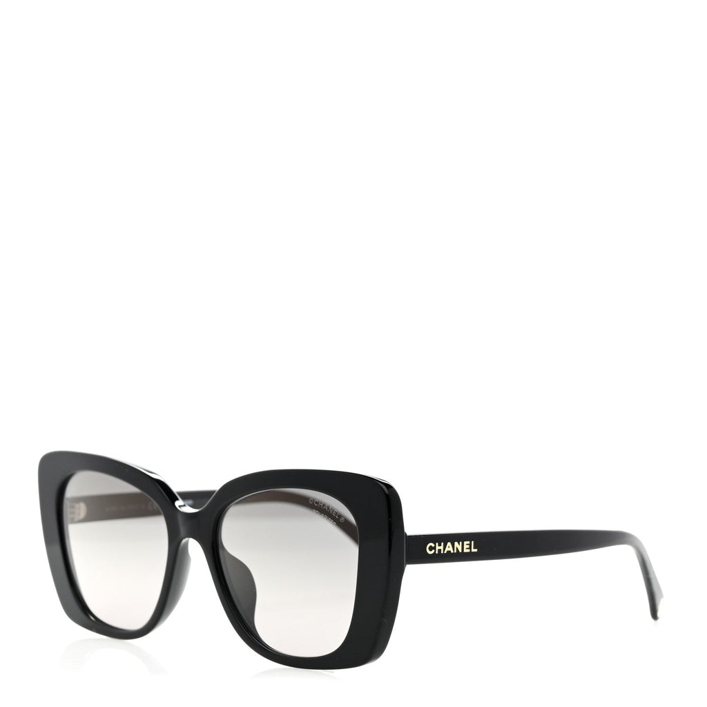 Acetate Polarized Rectangle Sunglasses 5504A Black