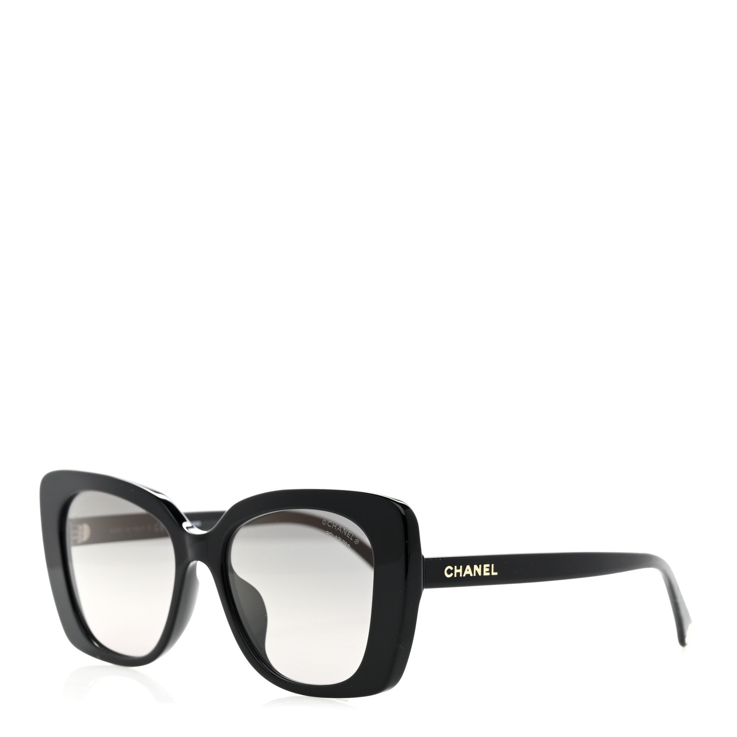 Acetate Polarized Rectangle Sunglasses 5504A Black