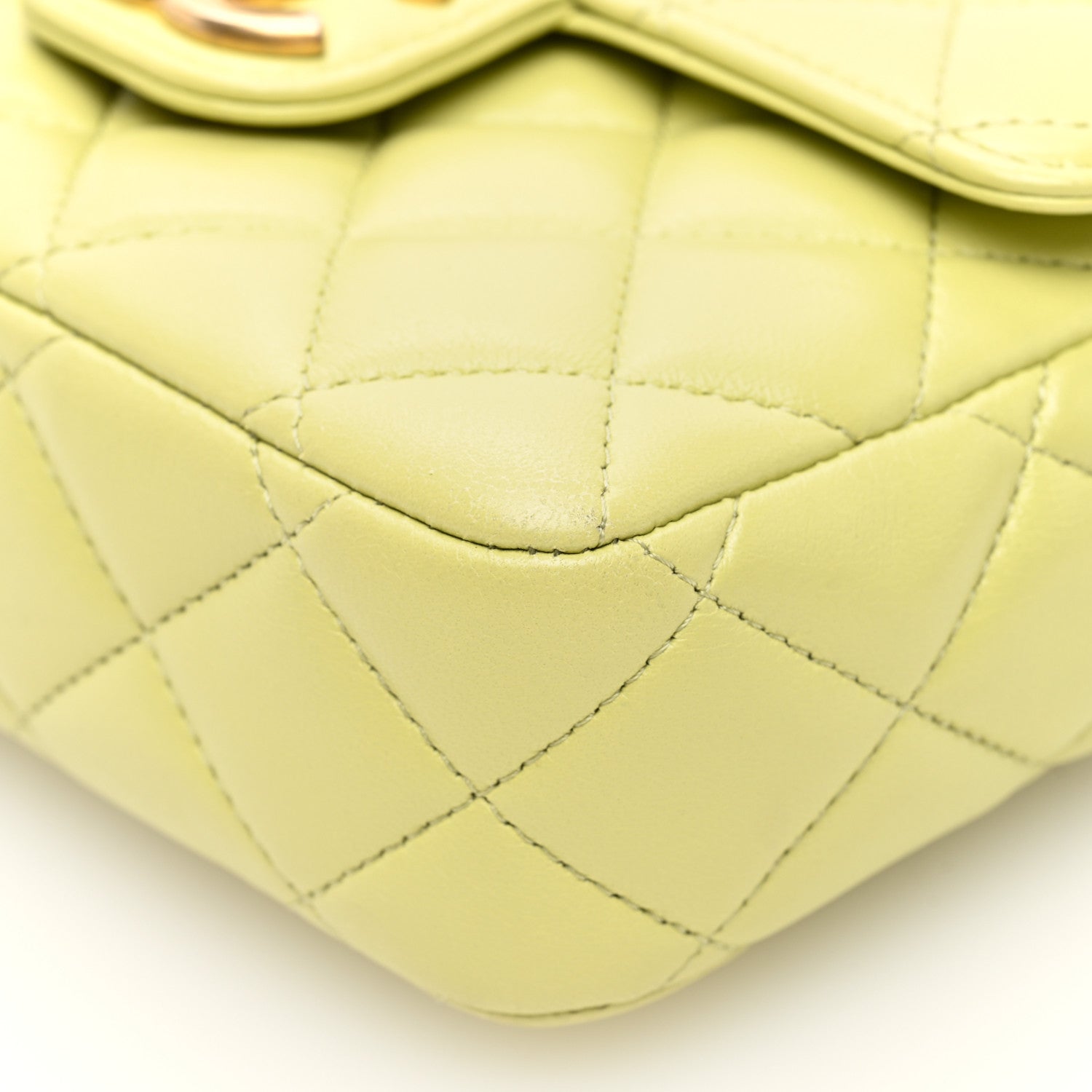 Lambskin Quilted Casino Chips  Green