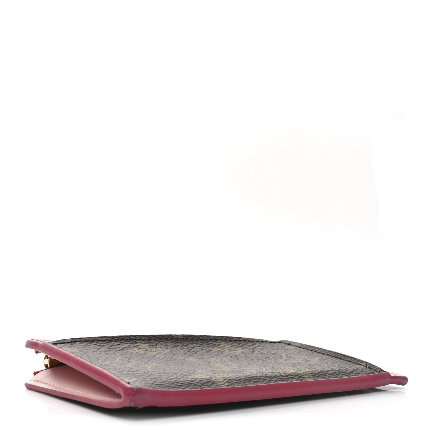 Monogram Blooming Flowers Zipped  Holder Hot Pink Rose Ballerine
