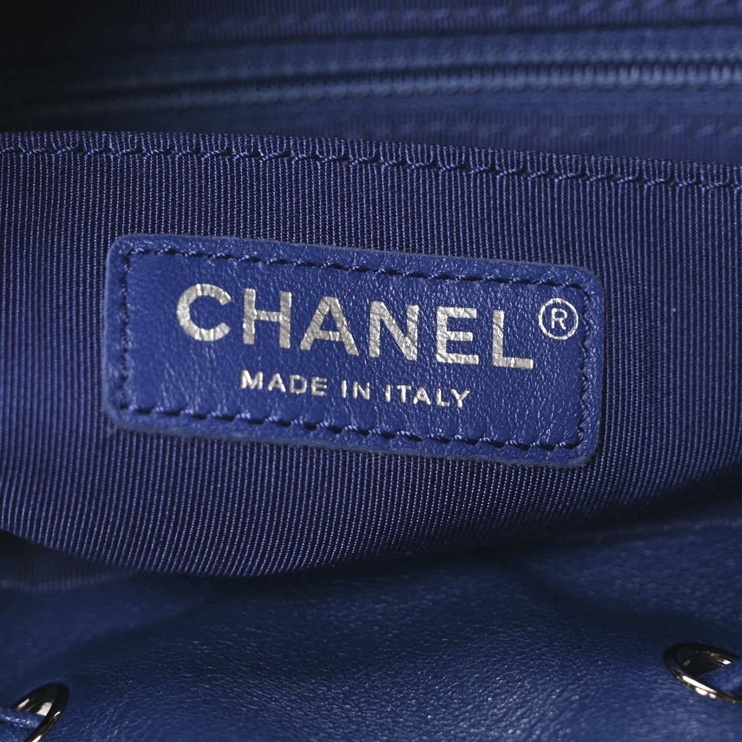 Lambskin Quilted Large Urban Spirit Backpack Blue