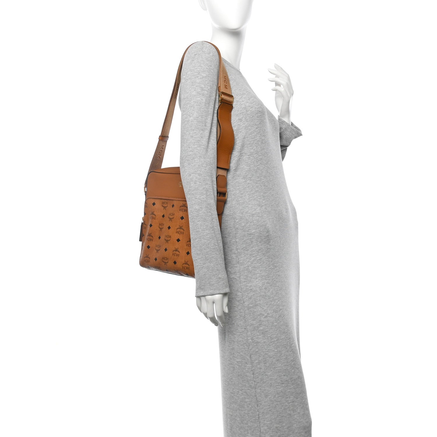 Calfskin Visetos Ottomar Messenger Cognac