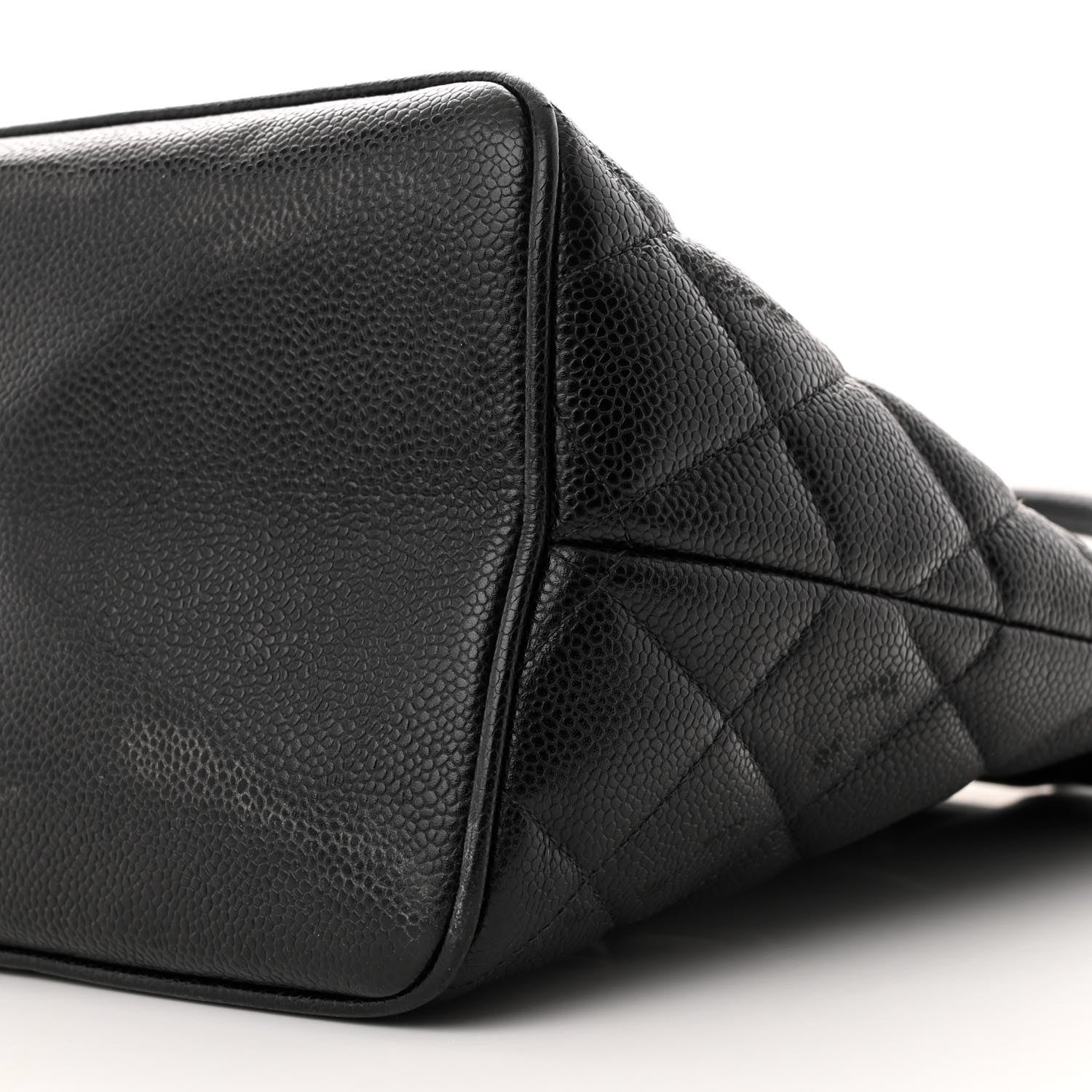 Caviar Quilted Medallion Tote Black