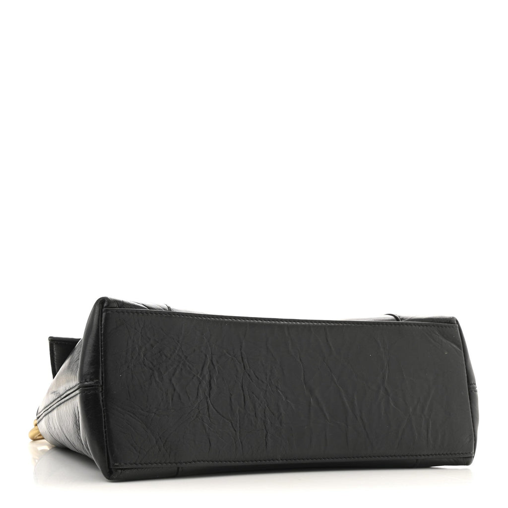 Paper Calfskin S Downtown Chain Shoulder Bag Black