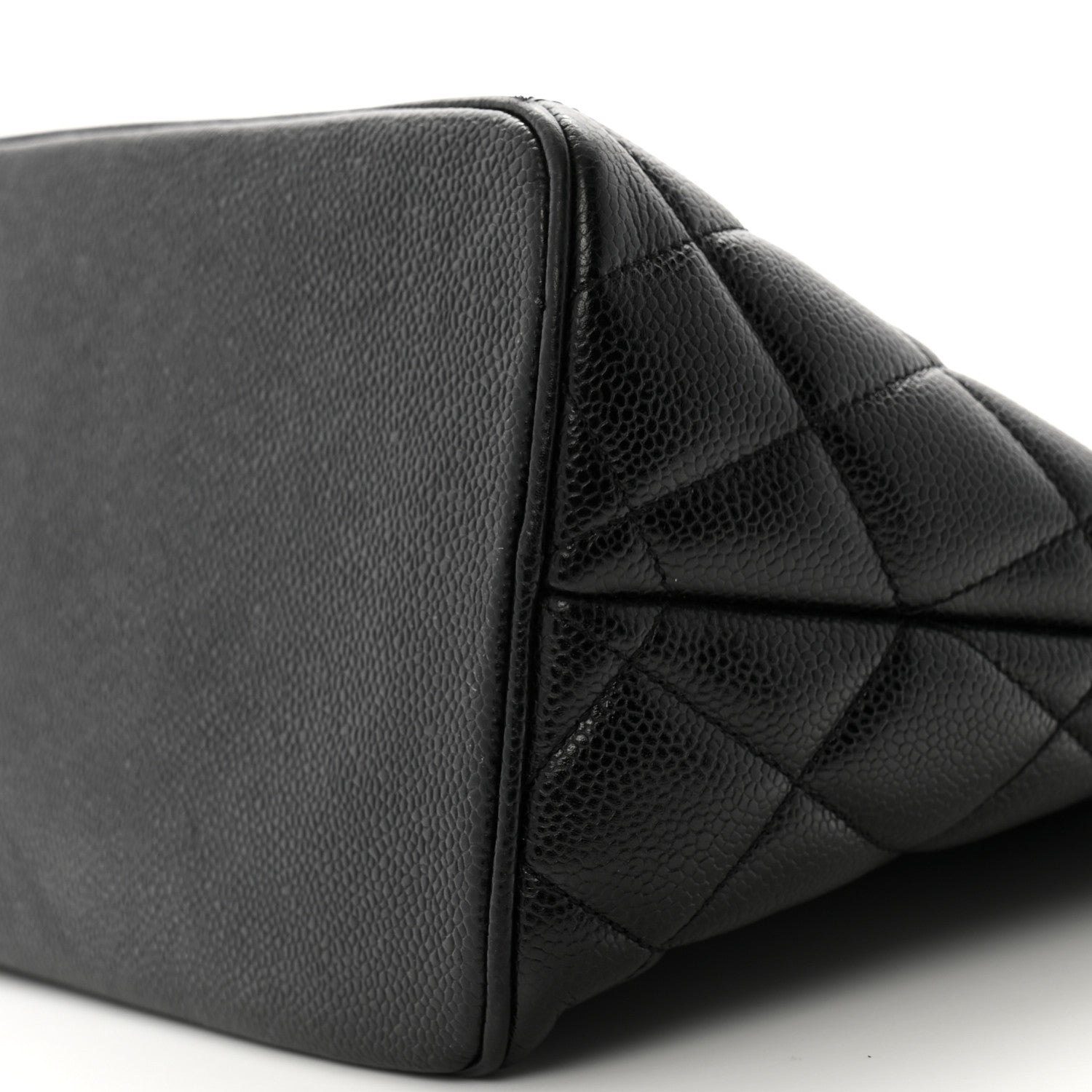 Caviar Quilted Medallion Tote Black