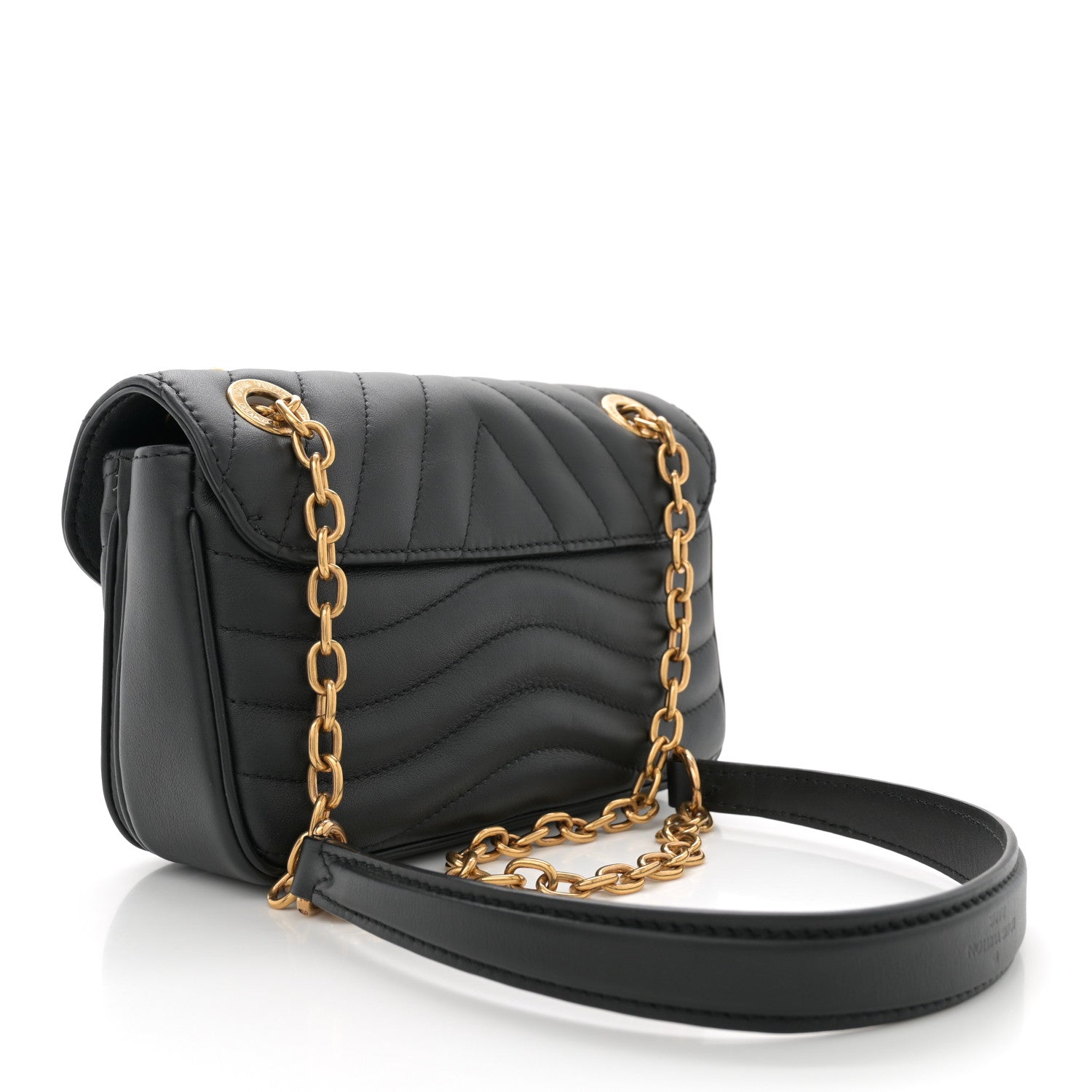 Calfskin New Wave Chain PM NM Black