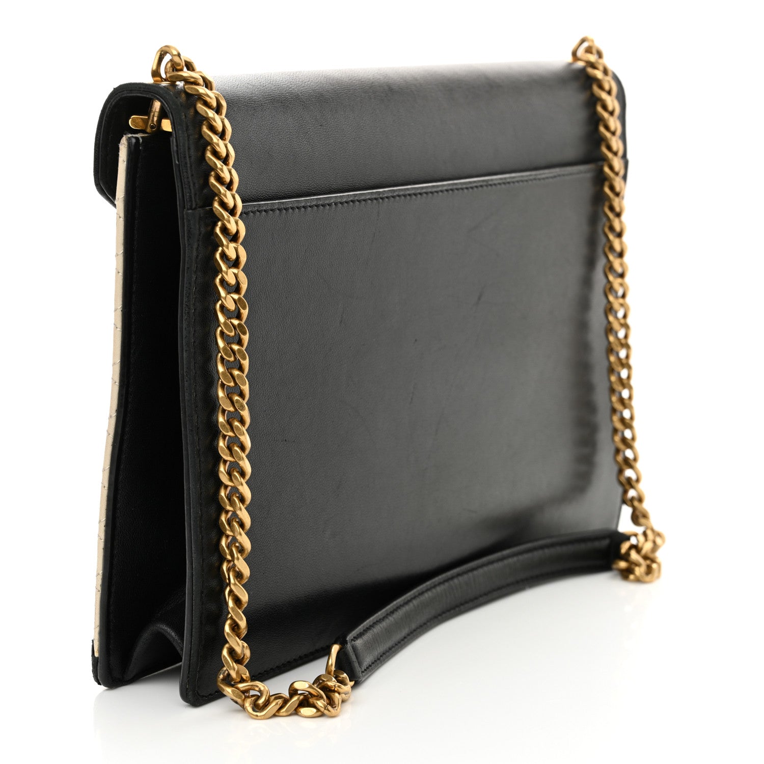 Vintage Lambskin Gaby Chain Bag Black