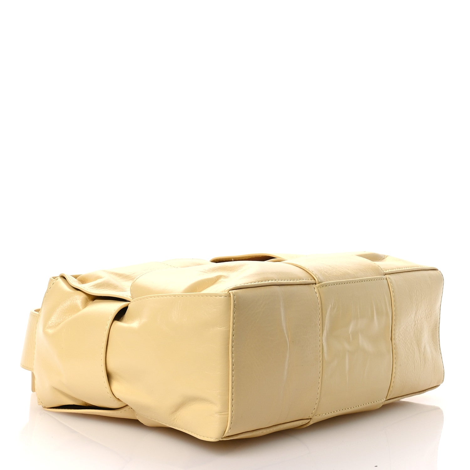 Paper Calfskin Maxi Intrecciato Arco Camera Bag Butter