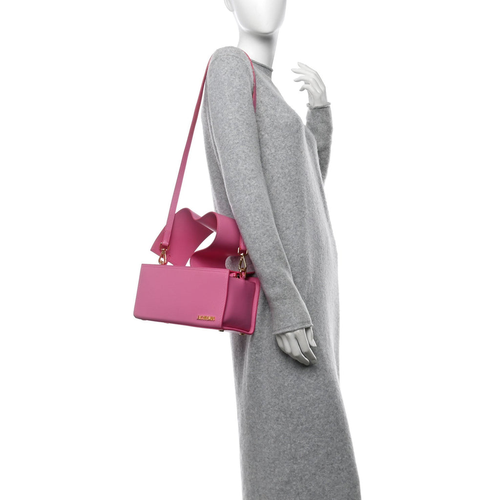 Smooth Calfskin Le Rectangle Shoulder Bag Pink