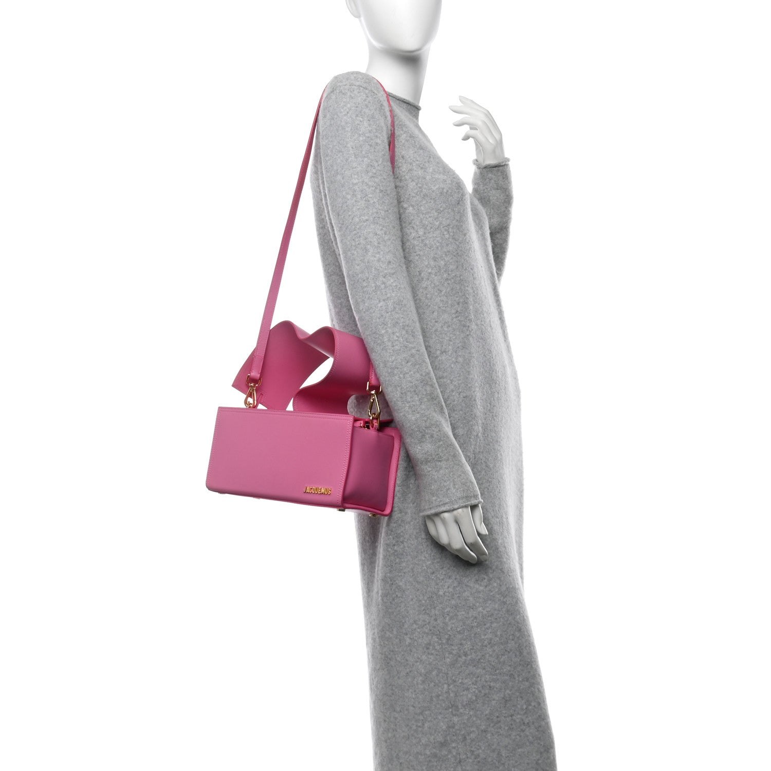 Smooth Calfskin Le Rectangle Shoulder Bag Pink