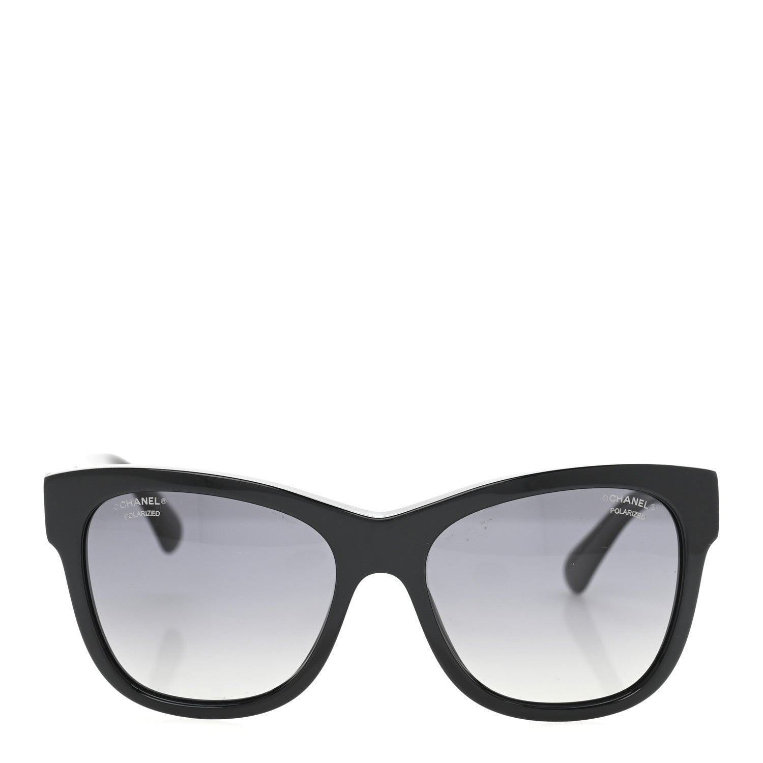 Acetate Polarized Square CC Sunglasses 5380 Black
