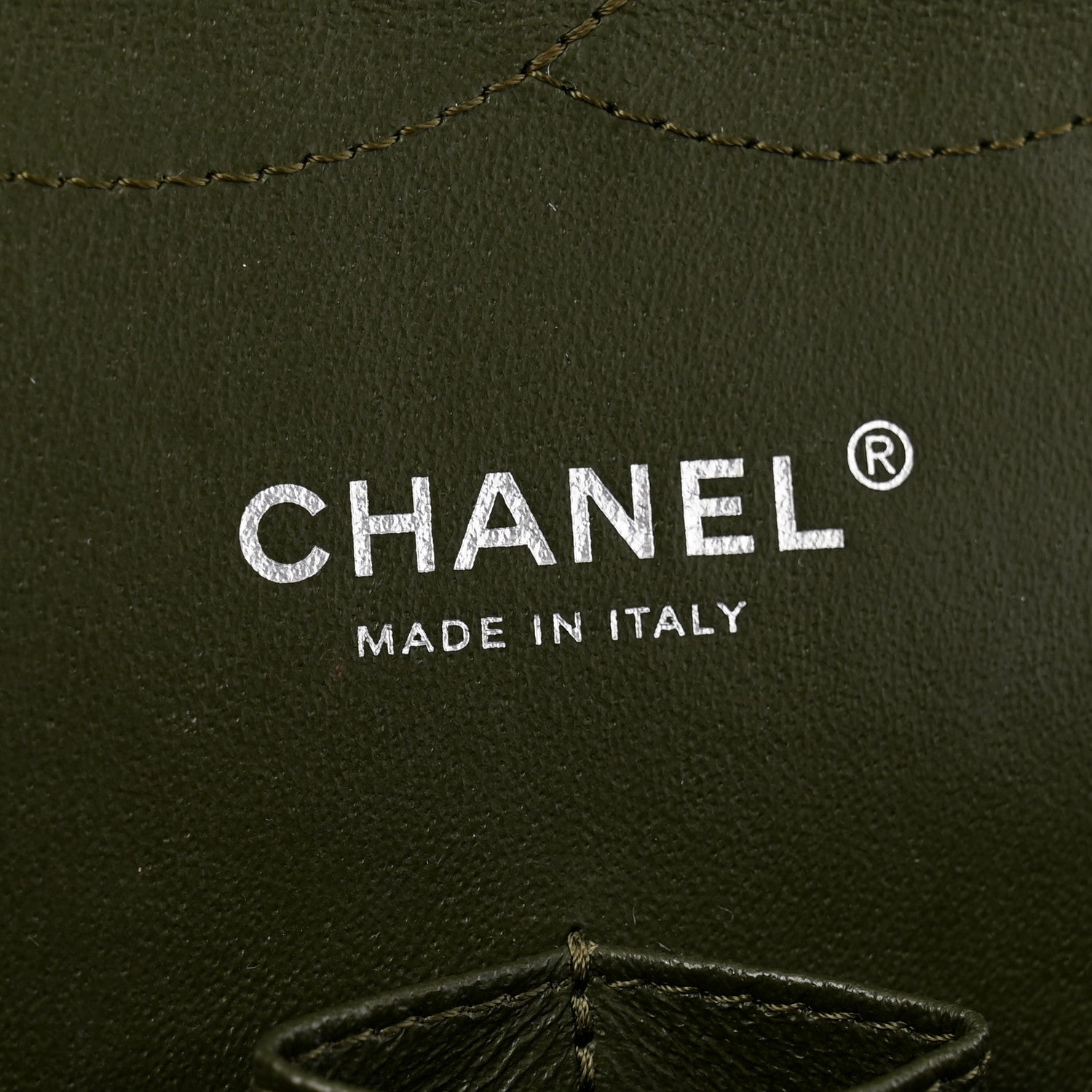 Caviar Quilted Jumbo Double Flap Green