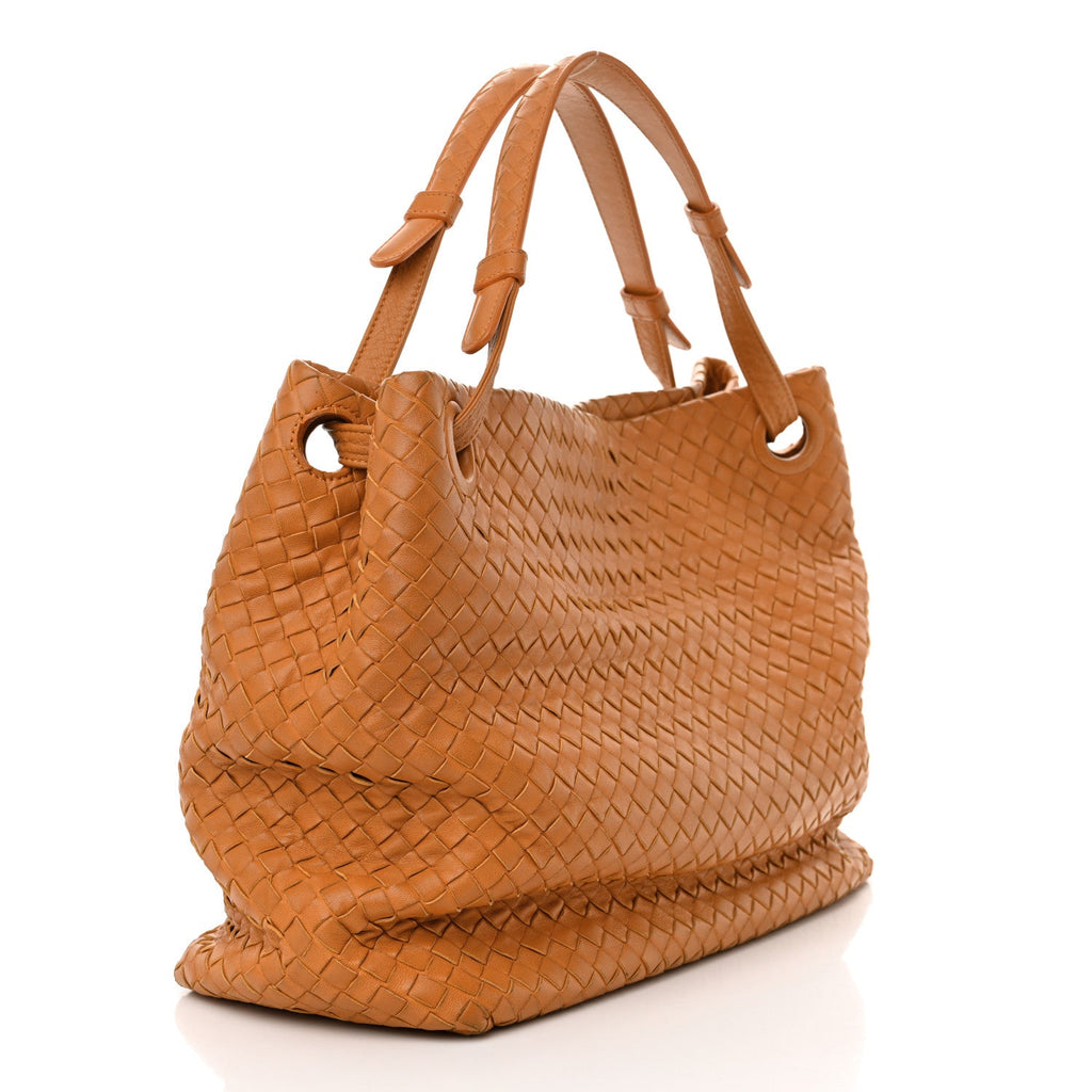 Nappa Intrecciato Medium Garda Bag Orange