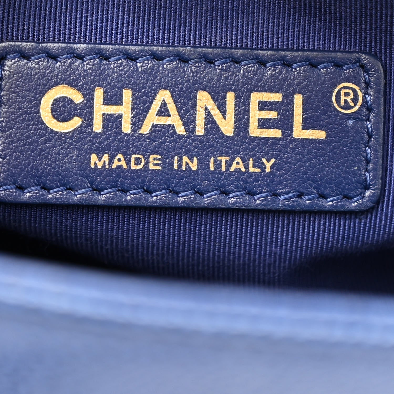 Caviar Large Carry Around Flap Bag Blue