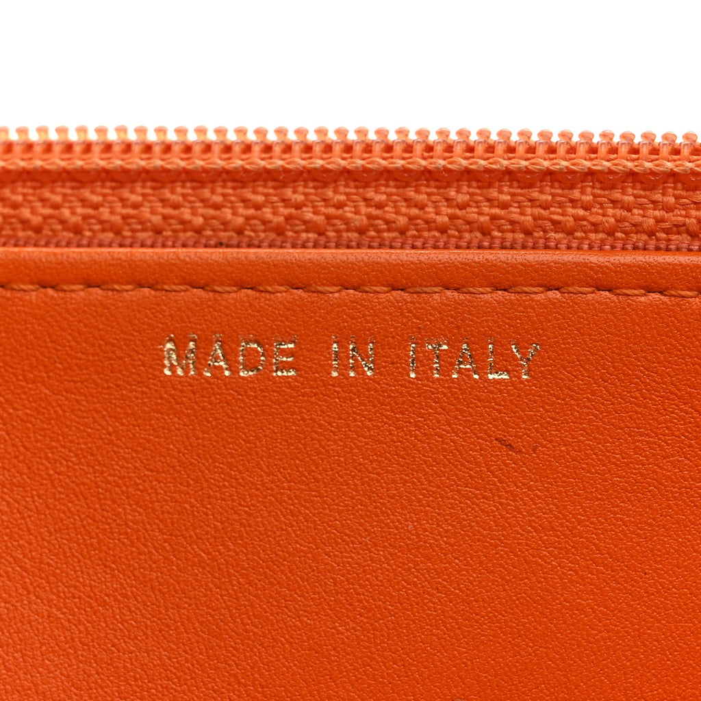 Snakeskin Wallet On Chain WOC Orange