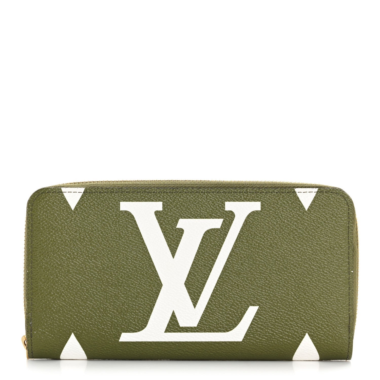 Monogram Giant Zippy Wallet Kaki White