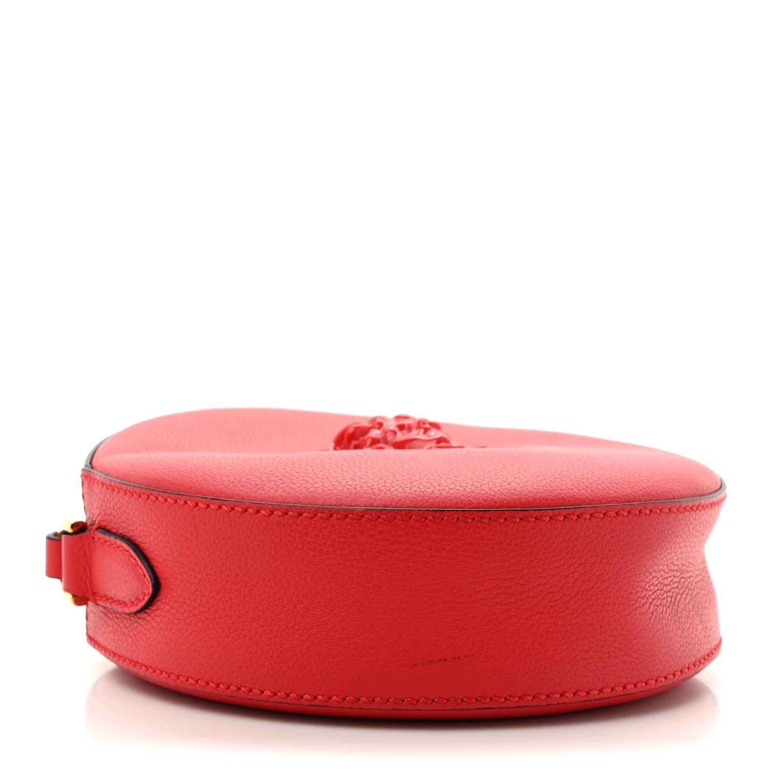 Calfskin La Medusa Round Camera Bag Red