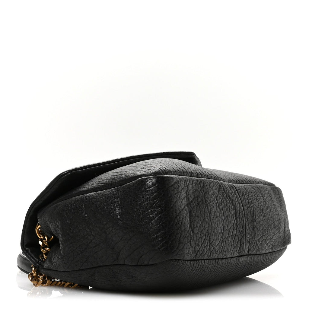 Grained Lambskin Large Calypso Black