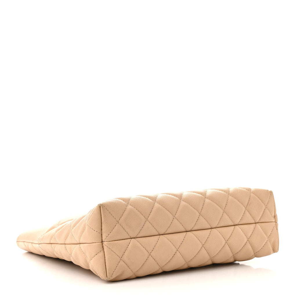 Caviar Quilted Small Urban Delight Light Beige