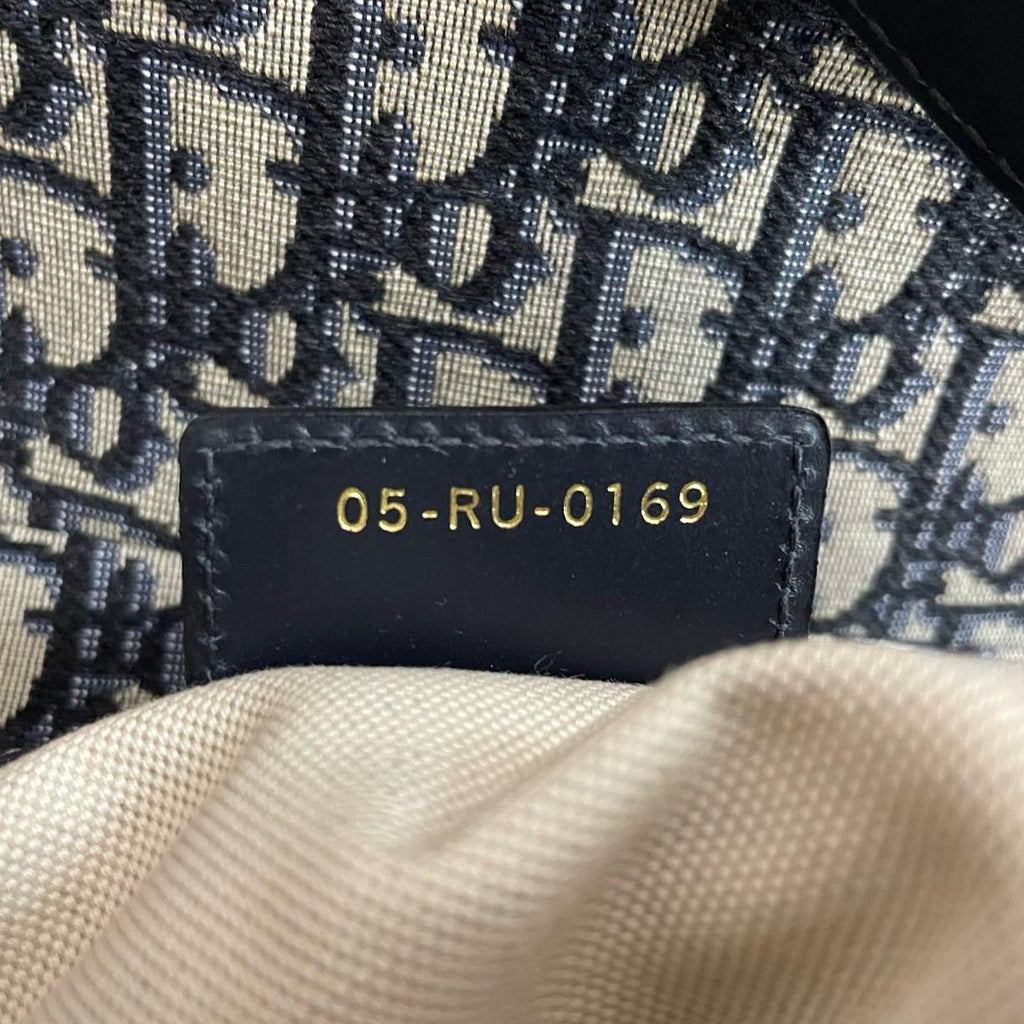 Dior Saddle Bag Medium Shoulder Bag Blue Oblique Jacquard With Shoulder Strap From 2019