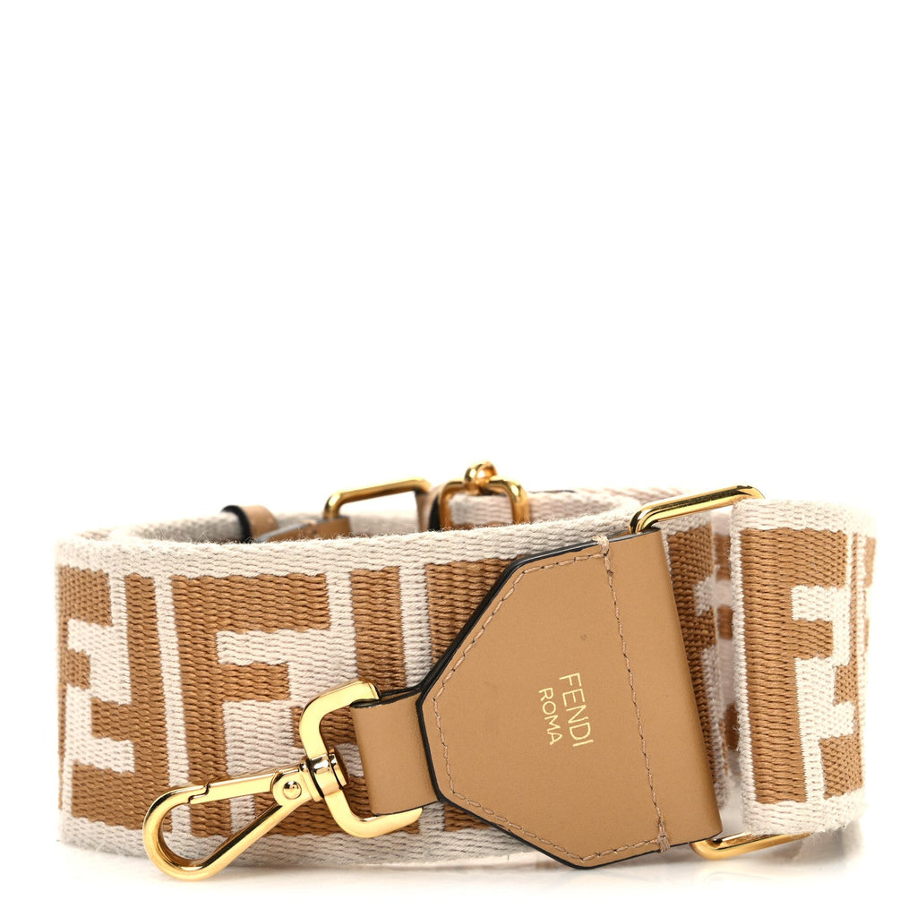 Ribbon Vitello King FF 1974 Adjustable Strap You Poudre Cuoio Miele Scuro