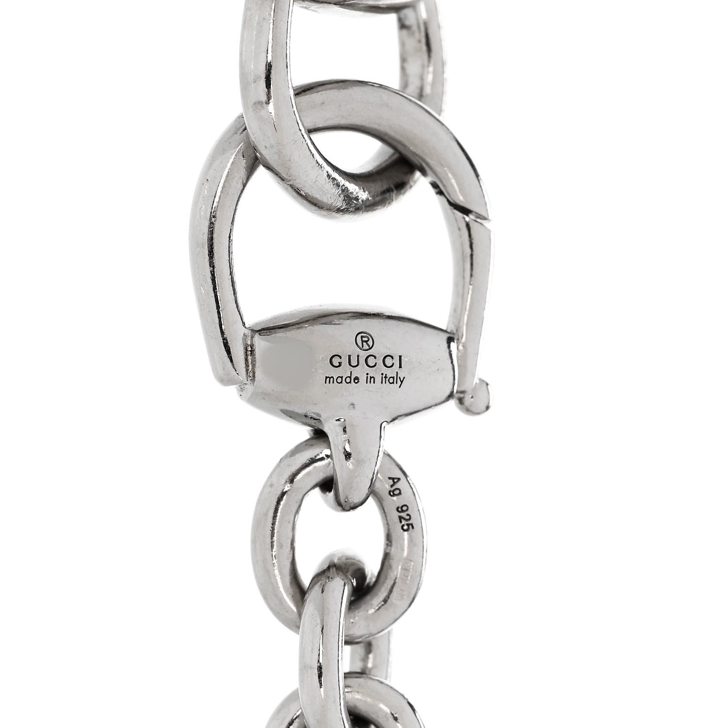 Sterling Silver Bamboo Heart Horsebit Bracelet
