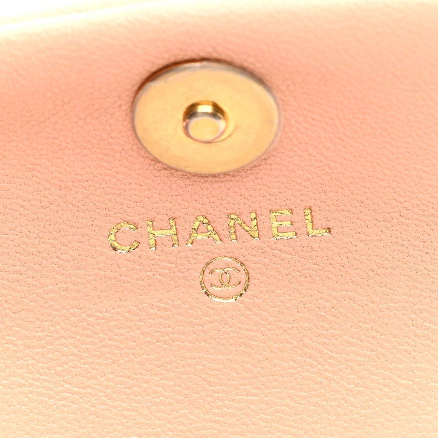 Lambskin Quilted Chanel 19 Flap Belt Bag Light Orange