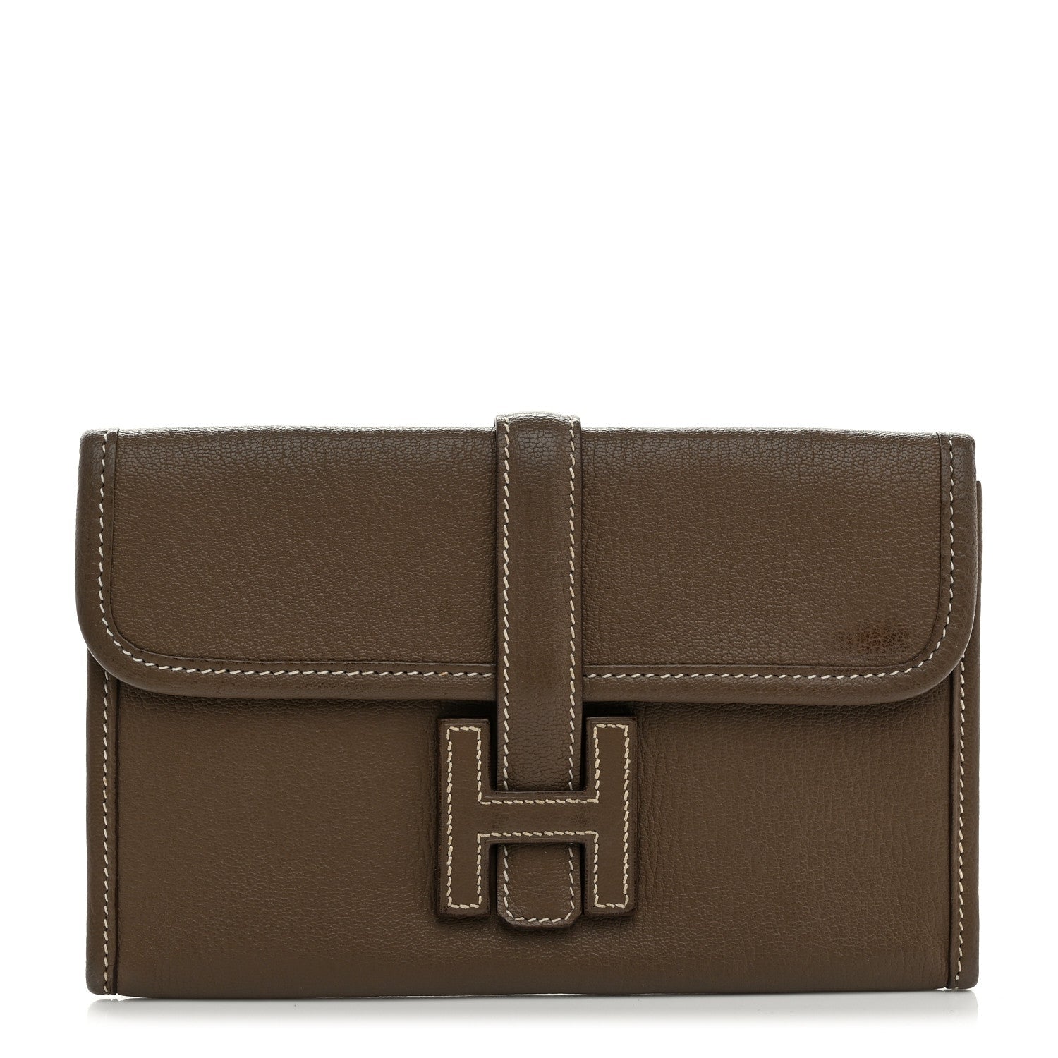 Chevre Mysore Jige Duo Clutch Etoupe